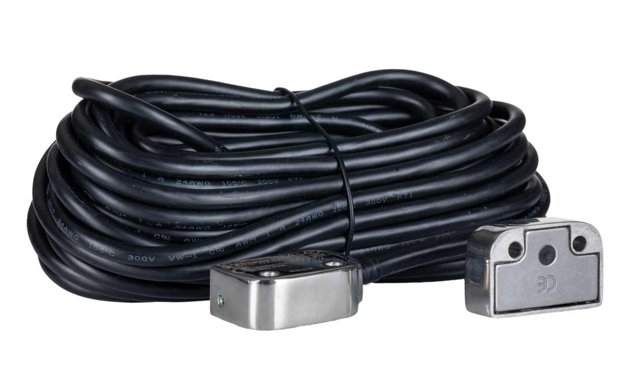 Omron F3S-TGR-NMHC-21-10, F3S-TGR-N_C Series Magnetic Non-Contact Safety Switch, 24V dc, Stainless Steel Housing, NO/2NC, 10m Cable