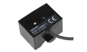 Omron E2K-L26MC1 2M, Capacitive Block Proximity Sensor, 26 mm Detection, NPN NO, 10.8 → 30 V dc