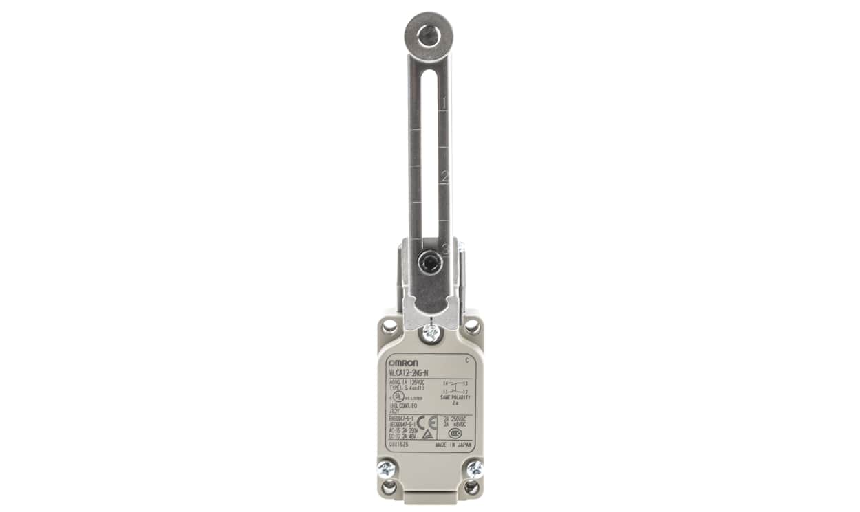 Omron WLCA12-2NG-N, WL Series Roller Lever Limit Switch, NO/NC, IP67, SPST, 500V ac Max, 10A Max