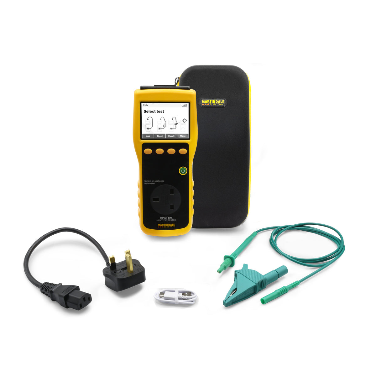 Martindale MARHPAT425 | HPAT425 Handheld PAT Tester | USB-C rechargeable, 250V/500V - generaltechuae (2)