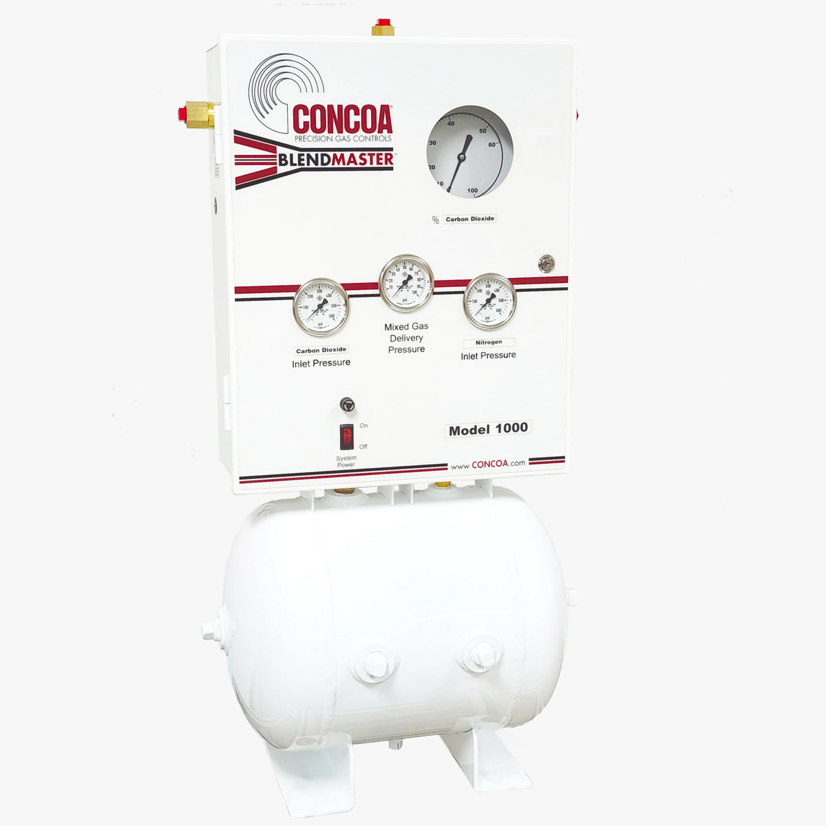 CONCOA 652 Series BlendMaster 1000 | Gas Blender | 1000 SCFH, 0-100% Ratio Adjustment