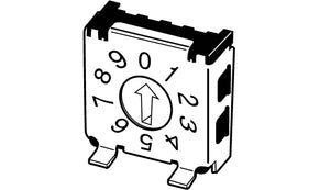 Omron A6KSV-104RF, 10 Way Surface Mount DIP Switch, Rotary Flush Actuator