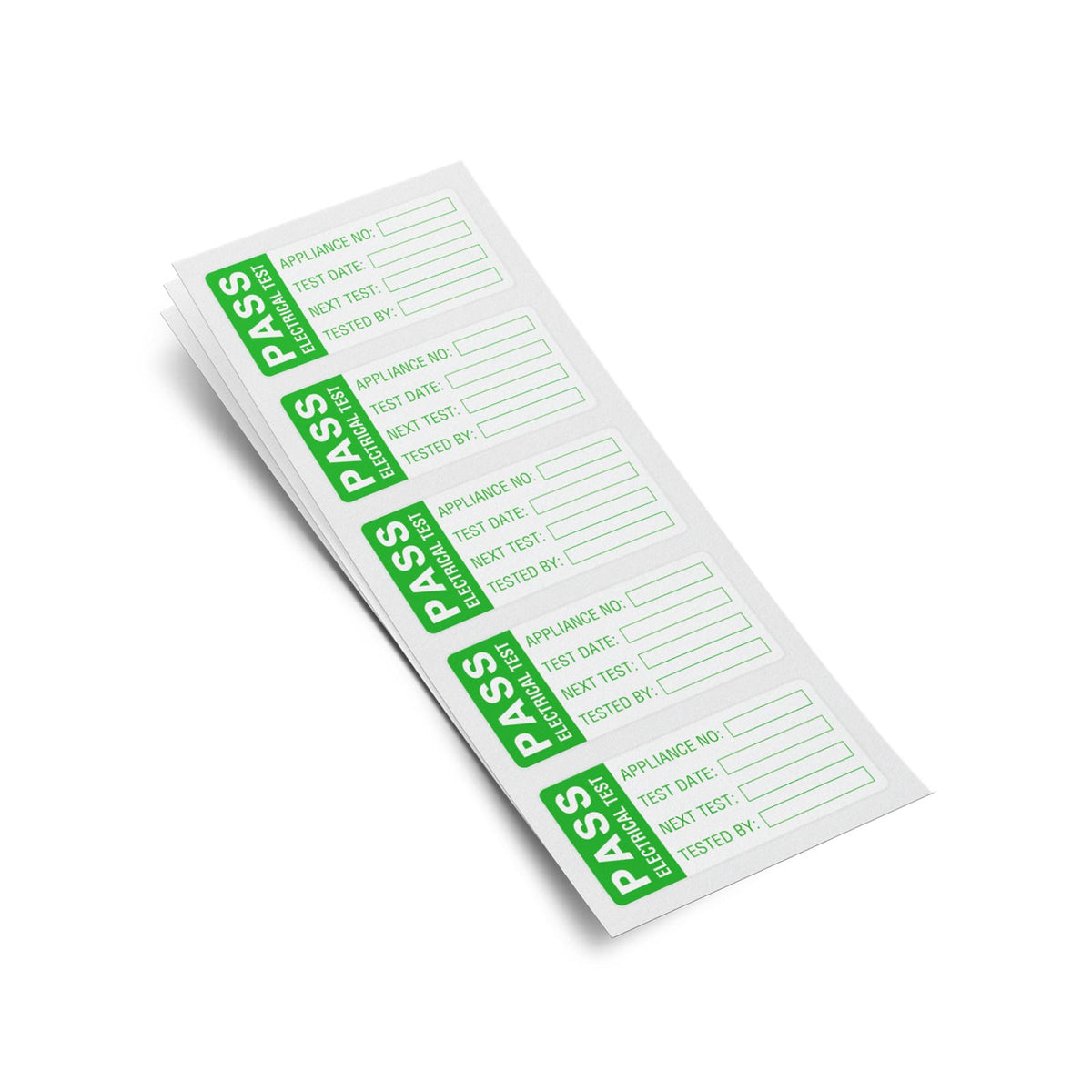 Martindale MARLAB2 | LAB2 Large Green Pass PAT Labels | 60 x 30 mm, pack of 500 - generaltechuae (2)