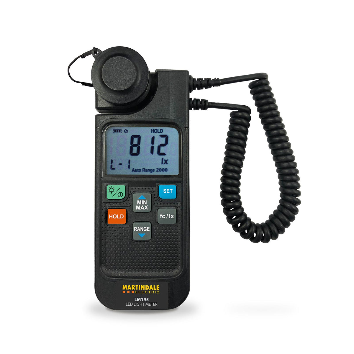Martindale MARLM195 | LM195 LED Light Meter | 200,000 lux, LED Correction - generaltechuae