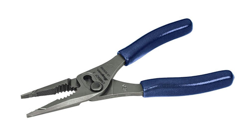 Snap-on LN46ACFMB | 7" Talon Grip Long-Nose Slip-Joint Pliers | 7 in long, Power Blue