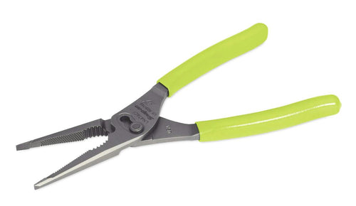 Snap-on LN47ACFHV | 9" Talon Grip Long-Nose Slip-Joint Pliers | 9-1/2 in long, Hi-Viz