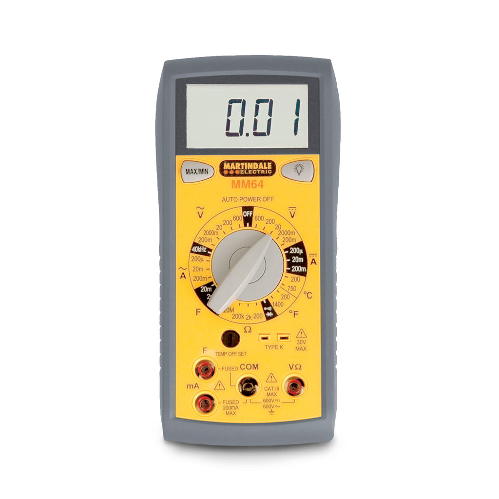Martindale MARMM64 | MM64 Manual Ranging Digital Multimeter | 600V, Temperature, CAT III - generaltechuae