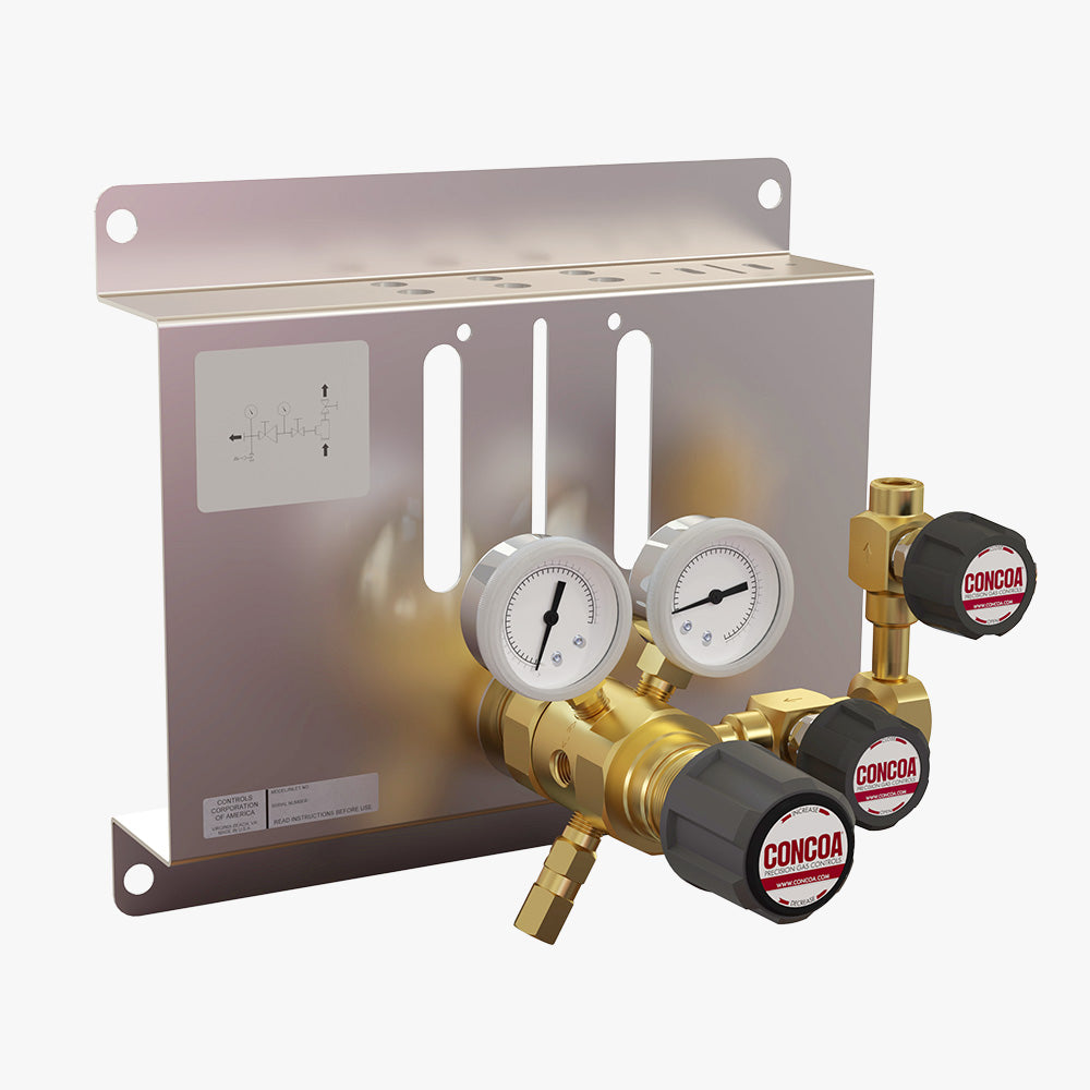 CONCOA PT 400 Series | Central Gas Supply Panel | Dual Stage Regulator, 4500 PSIG Inlet