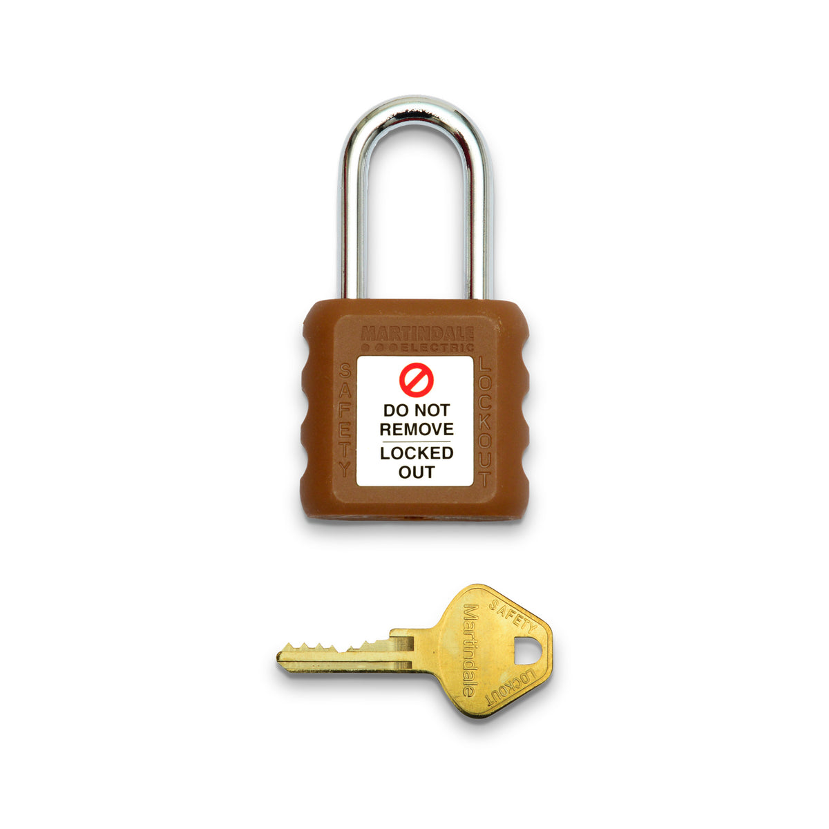 Martindale MARPAD11BN | PAD11 Safety Lockout Padlock | Brown, 6 mm Steel Shackle - generaltechuae