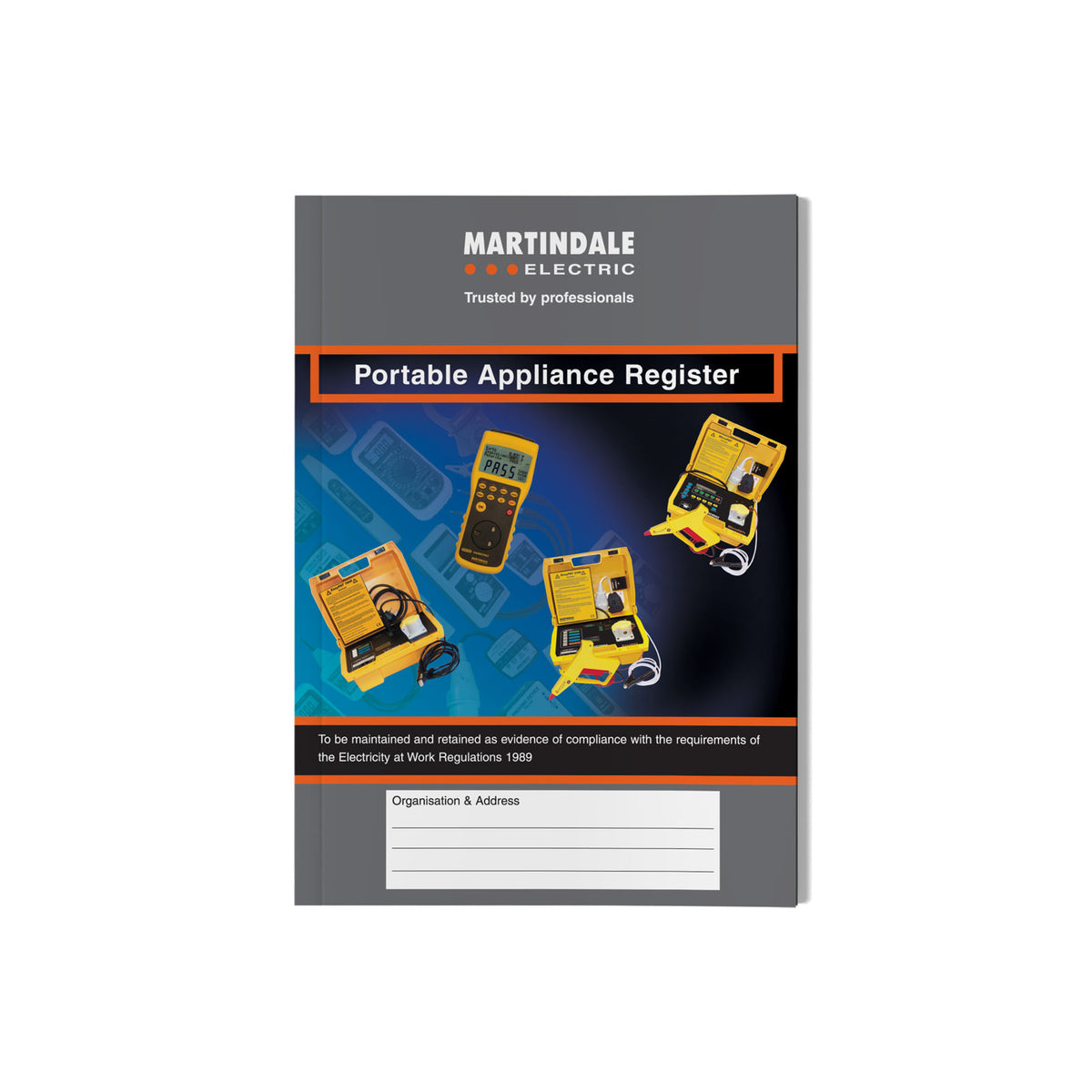 Martindale MARPATREG | PAT Register Book | A5, up to 315 appliances - generaltechuae