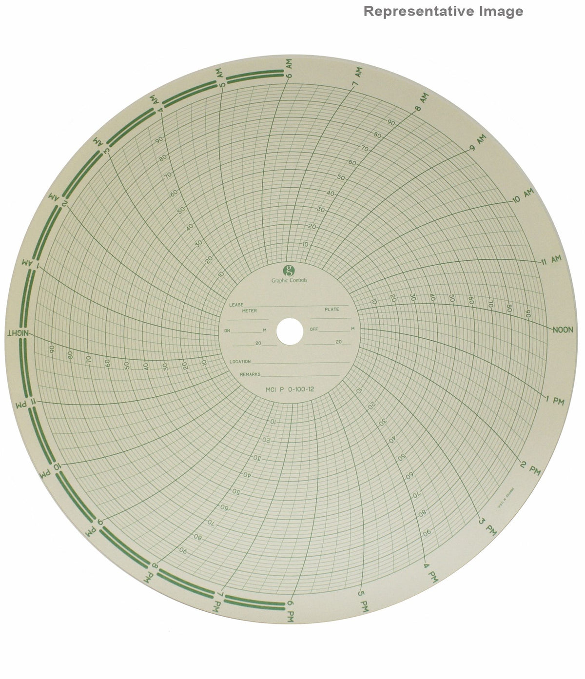 Palmer Wahl Custom_Charts | Custom Circular Recorder Charts | 8 in or 12 in, Customer-Specified Ranges - generaltechuae
