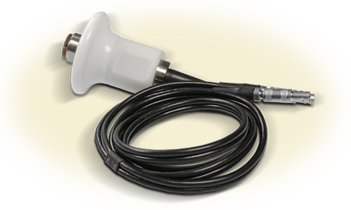 DMQ QSS518 | 5 MHz Ø10 mm straight high-temperature transducer | Range 2–250 mm - generaltechuae