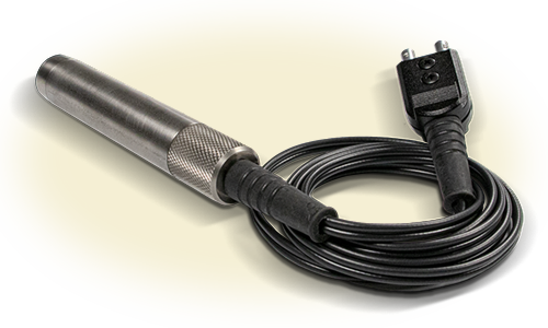 DMQ QSS519 | 5 MHz Ø10 mm straight high-temperature transducer | Range 1–250 mm - generaltechuae