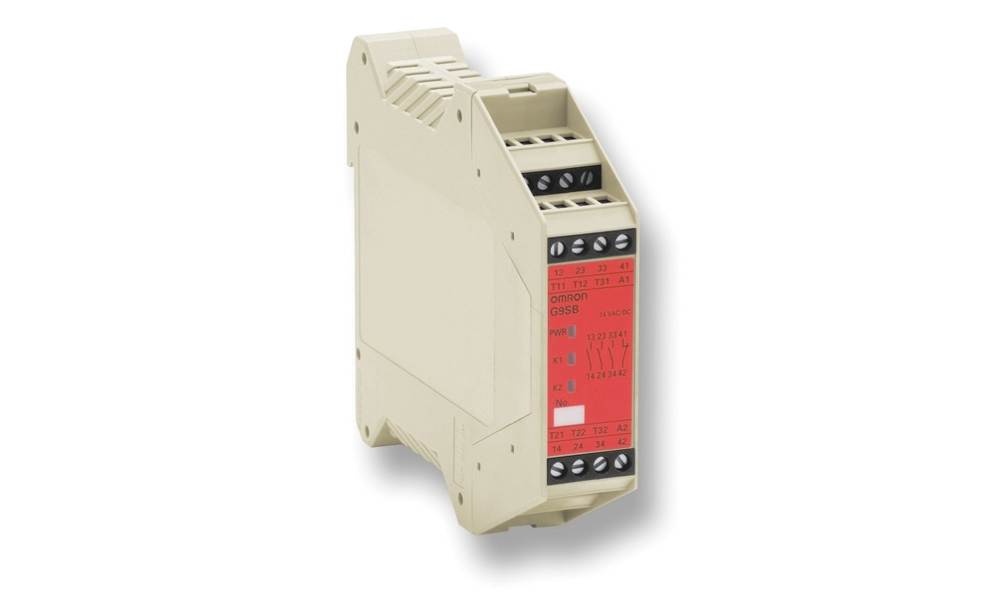 Omron G9SB-200-D AC/DC24, G9SB 0 Auxiliary Contacts Safety Relay 24V ac/dc, Dual-Channel 2 Safety Contacts