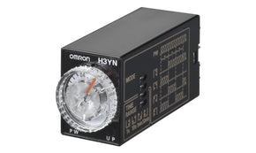 Omron H3YN-21-B AC24, H3YN Series Panel Mount Timer Relay, 24V ac, 4-Contact, 0.1 min → 10h, DPDT