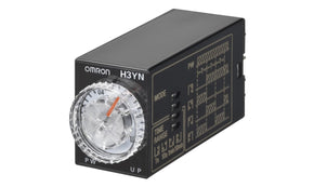 Omron H3YN-4-B DC24, H3YN Series Panel Mount Timer Relay, 24V dc, 4-Contact, 0.1 s → 10min, 4NO/4NC
