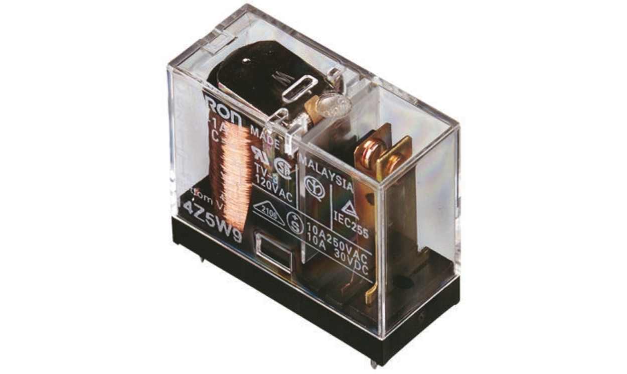 Omron G2R-1A DC5, PCB Mount Power Relay, 5V dc Coil, 10A Switching Current, SPST