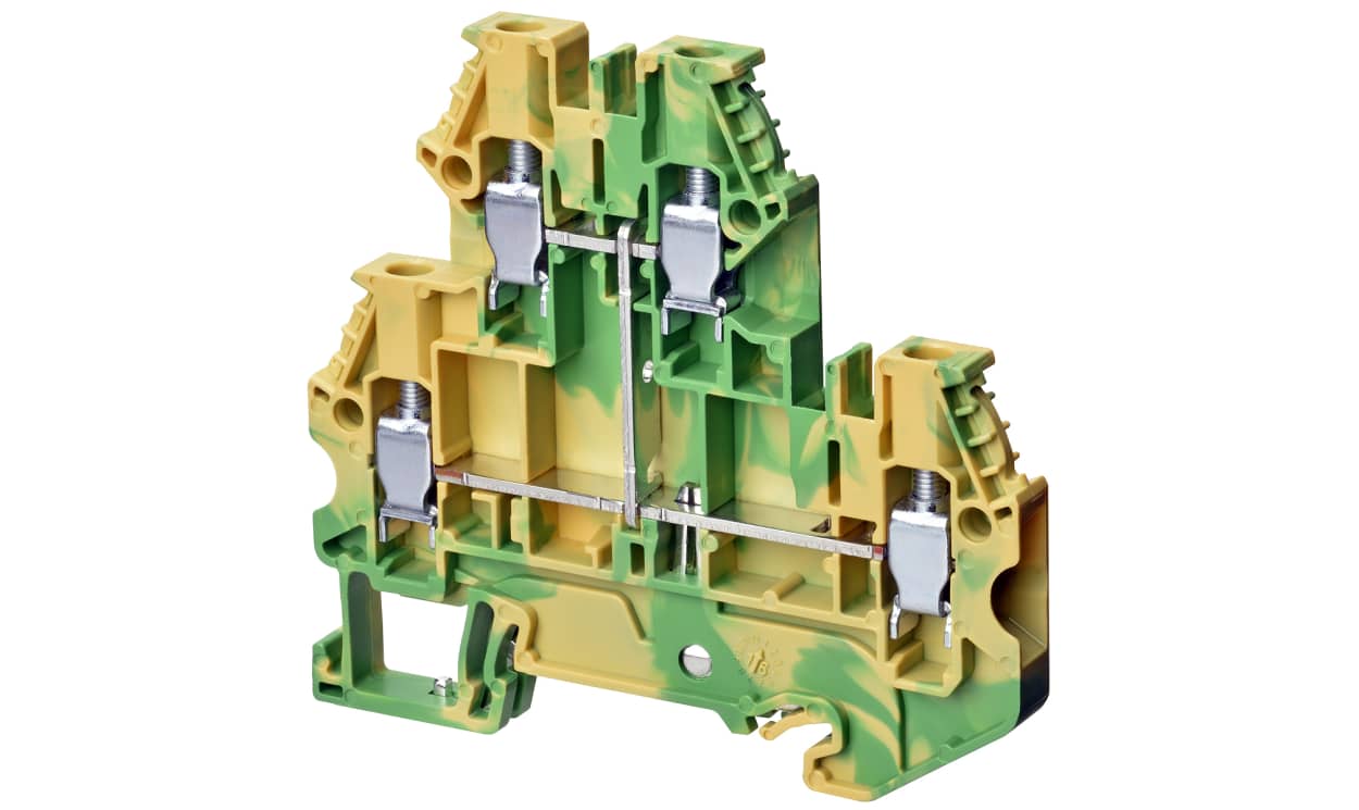 Omron XW5GS40112, XW5G Series Grey, 4mm², Double-Level, Screw Termination