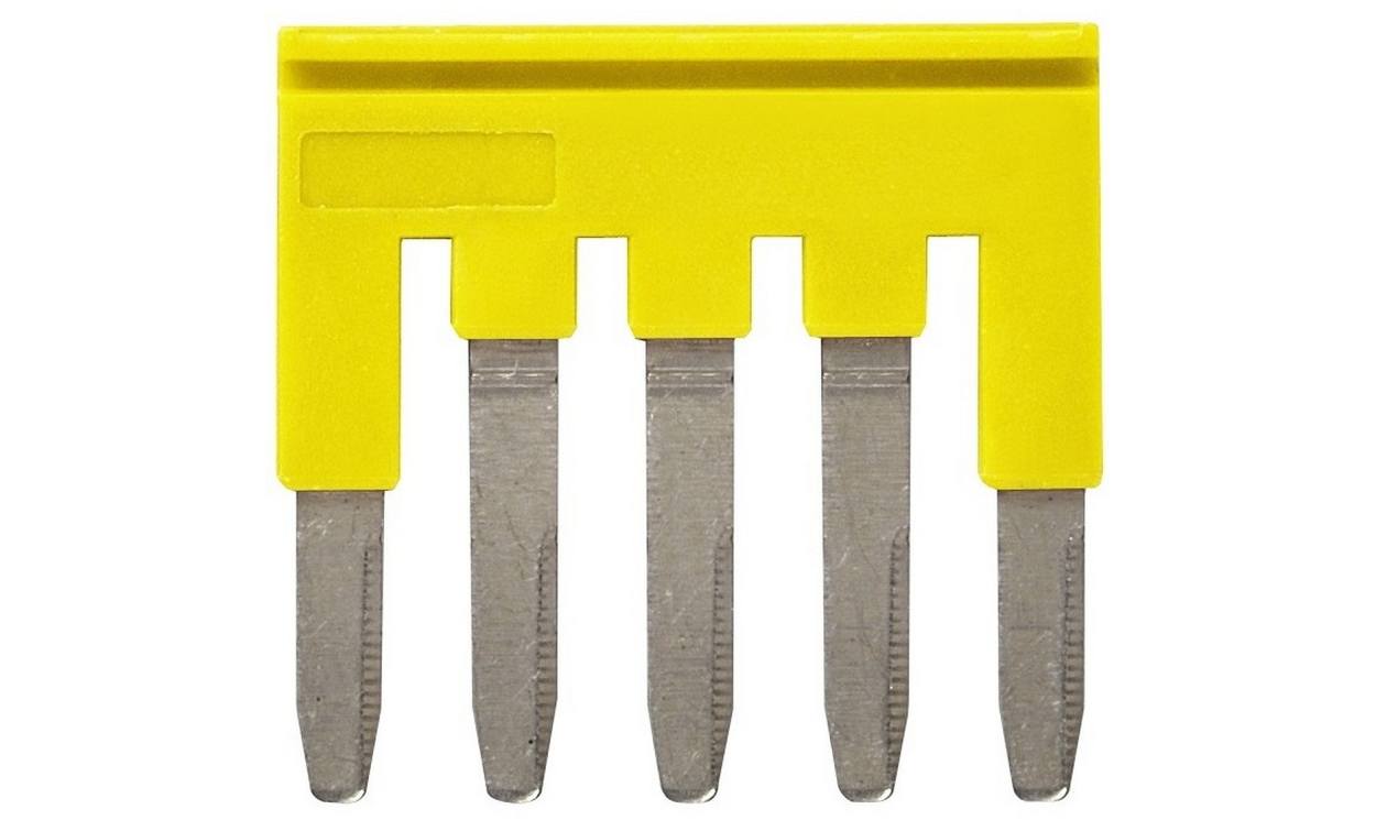 Omron XW5S-P2.5-5YL, XW5S Short Bar for use with XW5G-P2.5-5 Grounding Terminal Block, XW5T-P2.5-5 Feed Through Terminal Block