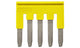 Omron XW5S-P2.5-5YL, XW5S Short Bar for use with XW5G-P2.5-5 Grounding Terminal Block, XW5T-P2.5-5 Feed Through Terminal Block