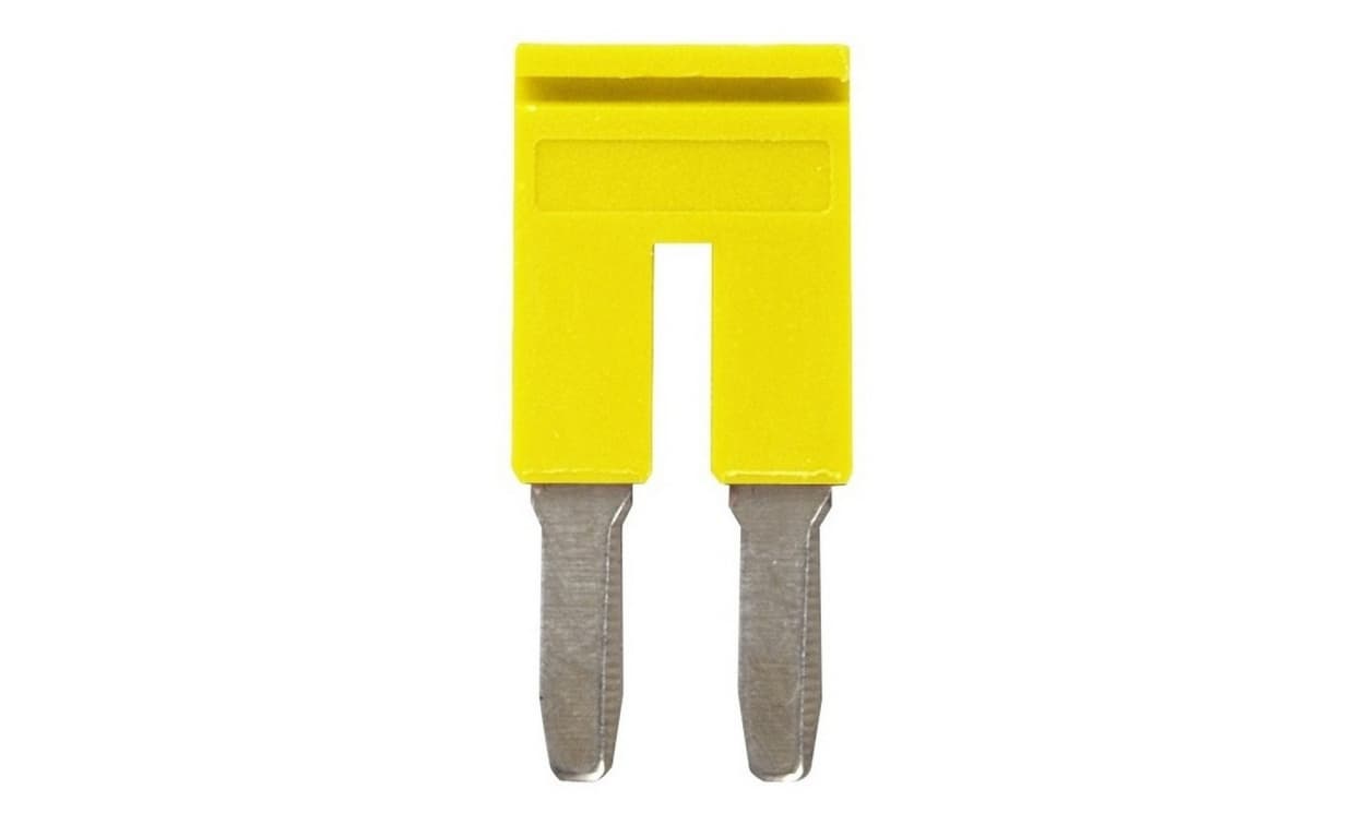 Omron XW5S-P4.0-2YL, XW5S Short Bar for use with XW5G-P4.0-2 Grounding Terminal Block, XW5T-P4.0-2 Feed Through Terminal Block