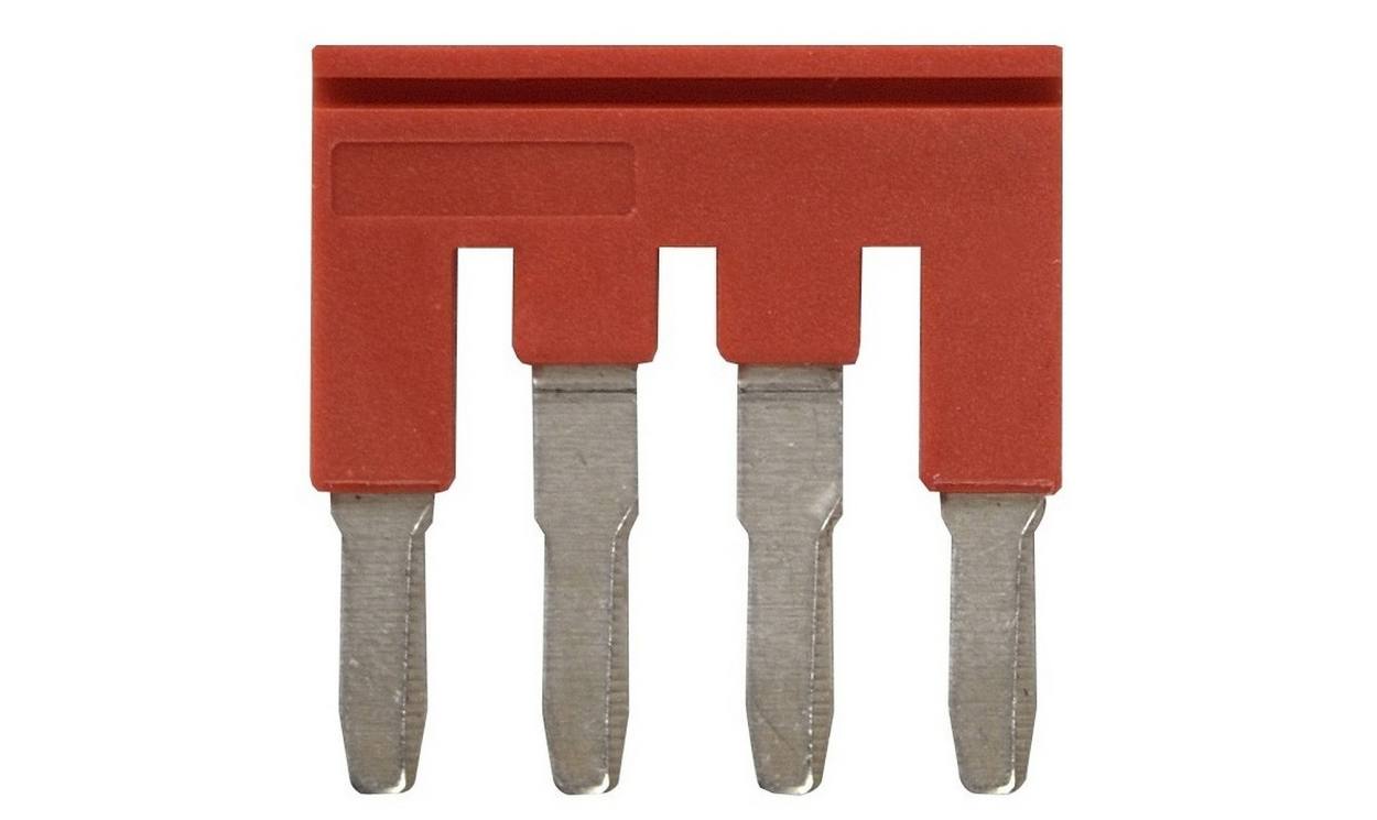 Omron XW5SP404RD, XW5S Short Bar for use with XW5G-P4.0-4 Grounding Terminal Block, XW5T-P4.0-4 Feed Through Terminal Block