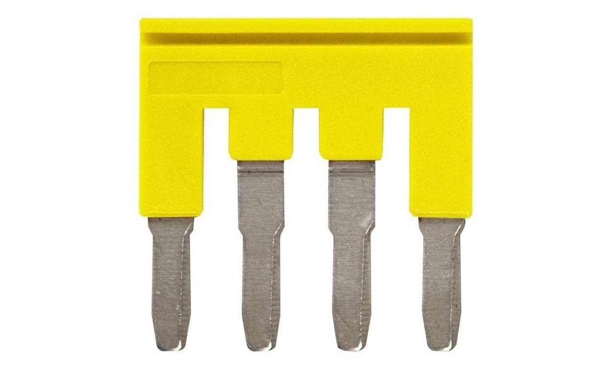 Omron XW5SP404YL, XW5S Short Bar for use with XW5G-P4.0-4 Grounding Terminal Block, XW5T-P4.0-4 Feed Through Terminal Block