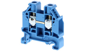 Omron XW5T-S10-1.1-1BL, XW5T Series Blue, 10mm², Single-Level, Screw Termination