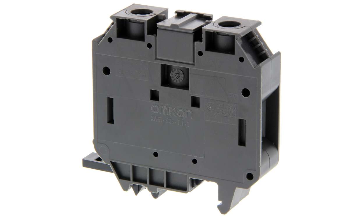 Omron XW5TS35111, XW5T Series Grey, 35mm², Single-Level, Screw Termination