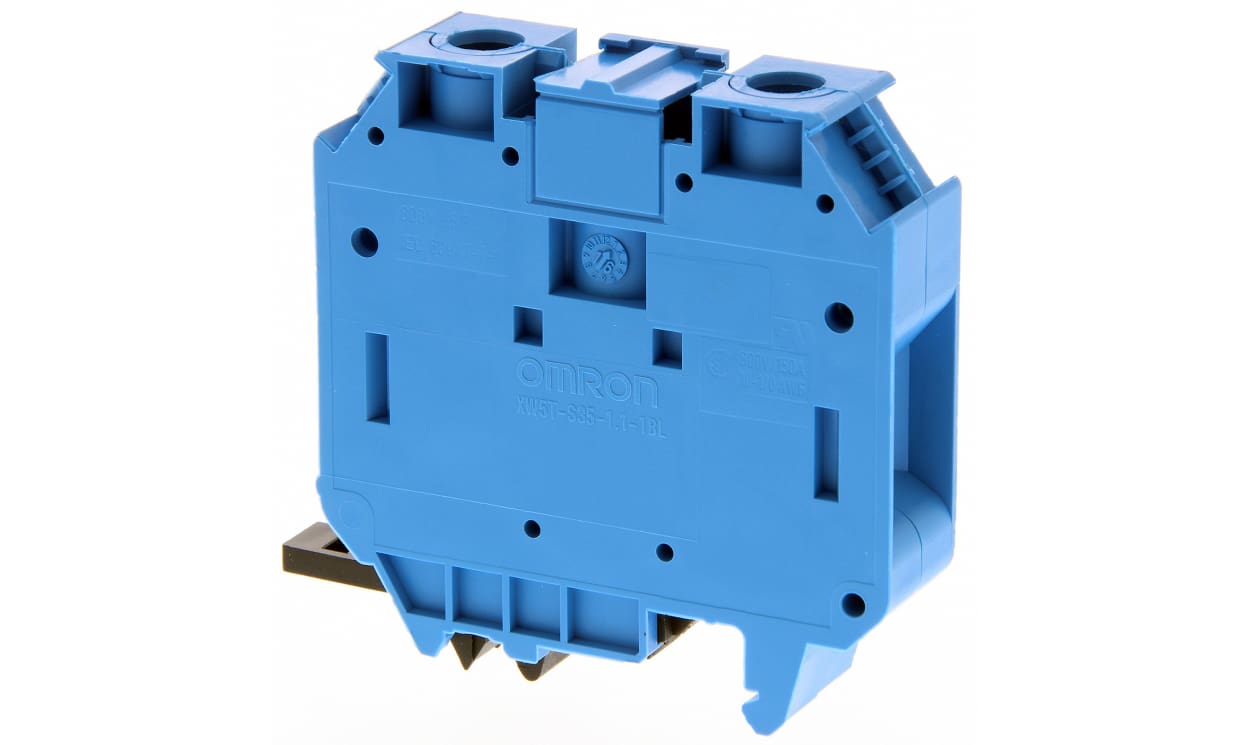 Omron XW5TS35111BL, XW5T Series Blue, 35mm², Single-Level, Screw Termination