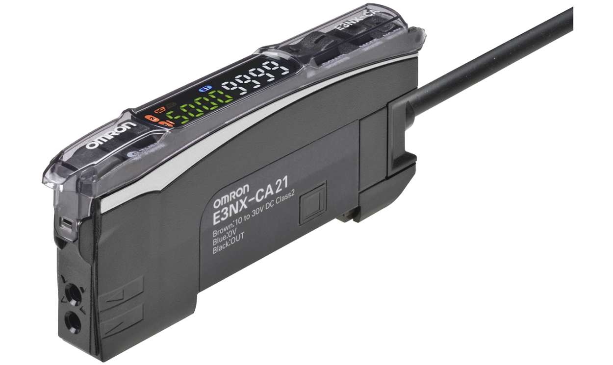 Omron E3NX-CA51 2M, Fibre Amplifier, PNP Output IO-Link, 1.08 W, IP20, 10 → 30 V dc - generaltechuae