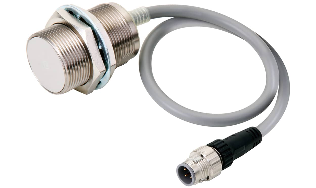 Omron E2E-X10B4-M1TJ-IL3 0.3M, Inductive Threaded Barrel Proximity Sensor, M30, 10 mm Detection, PNP NO, 10 → 30 V dc - generaltechuae