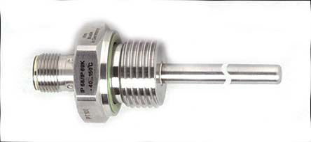 ifm TM4461, PT100 RTD Sensor, 6mm Dia, 236mm Long, 4 Wire, G1/2, +150°C Max