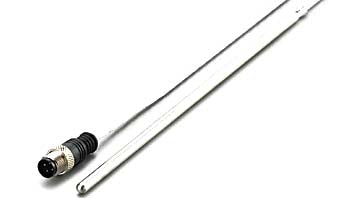 ifm TS2454, PT100 RTD Sensor, 6mm Dia, 250mm Long, Probe, +600°C Max