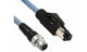 Omron XS5W-T421-EMC-K, XS5W, 3m Cat5e, Black M12 to Male RJ45 Male Shielded, Terminated PUR Sheath