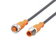 ifm EVC013, Female 4 way M12 to Male 5 way M12 Sensor Actuator Cable, 2m
