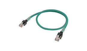Omron XS6W-6LSZH8SS20CM-G, XS6, 200mm Cat6a, Green RJ45 to Male RJ45 Male, Terminated LSZH Sheath