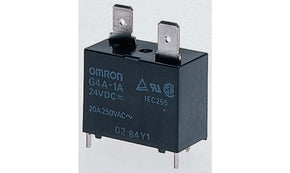 Omron G4A-1A-E DC5, PCB Mount Power Relay, 5V dc Coil, 20A Switching Current, SPST
