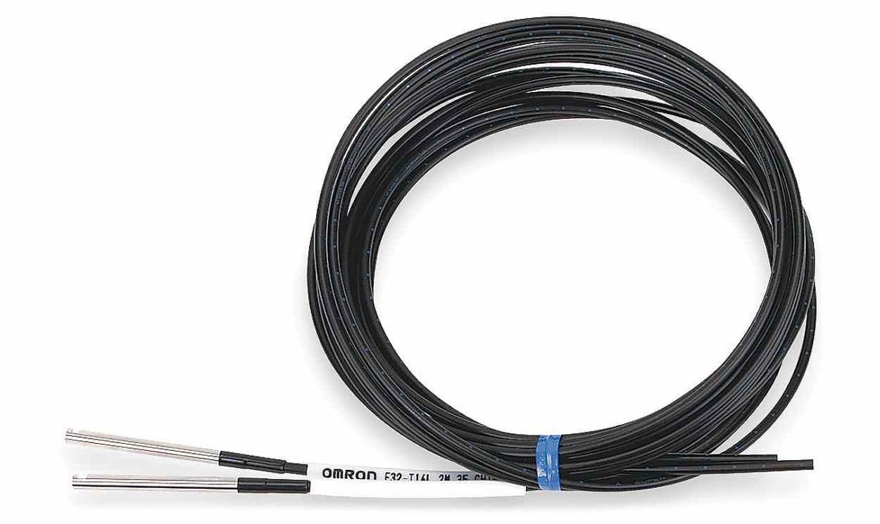Omron E32-T14L 2M, Plastic Fibre Optic Sensor 120 (Super High Speed Mode) mm, 300 (High Speed Mode) mm, 460 (Standard Mode) mm, 600 - generaltechuae