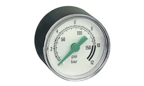 ASCO 34200062, Analogue Pressure Gauge 12bar Back Entry 50mm Outside Diameter