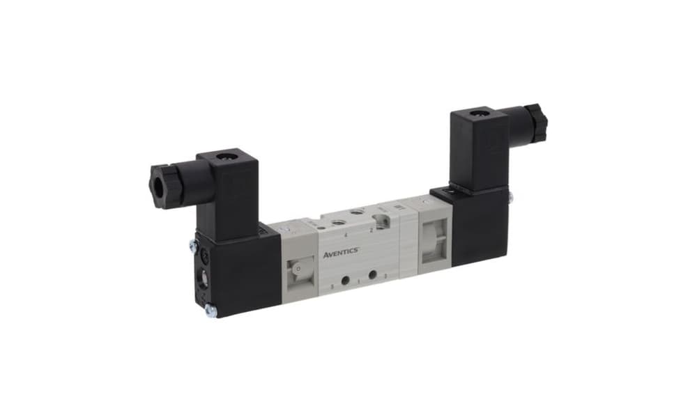 ASCO 51900005, 5/2 Pneumatic Solenoid Valve - Solenoid/Pilot Metric M5 519 Series 24V dc