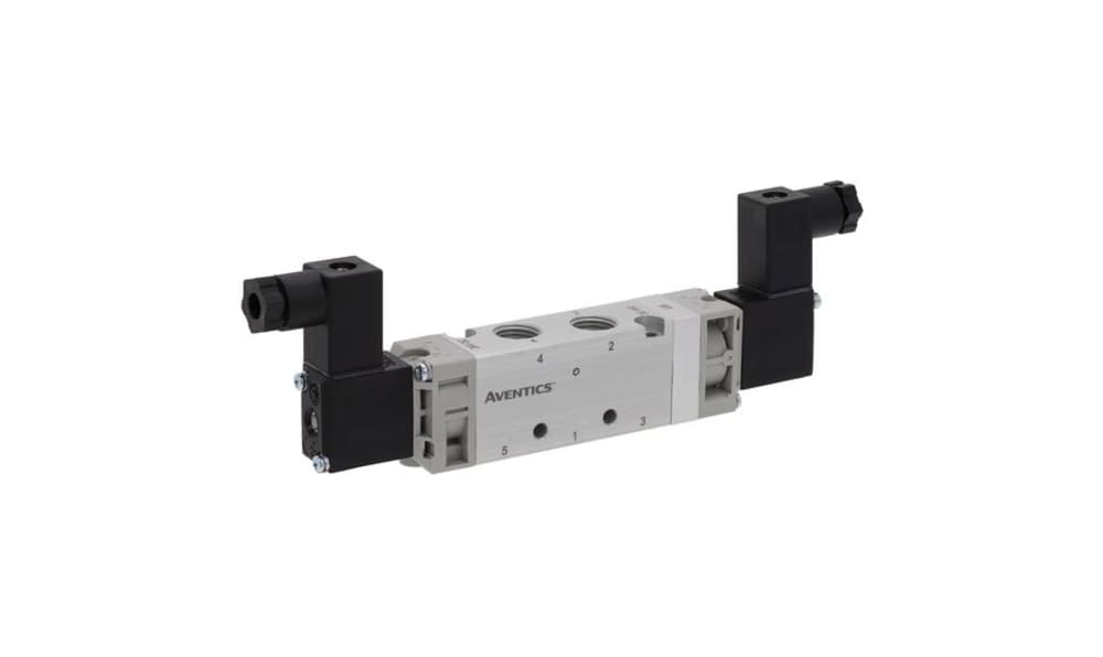 ASCO 52100089, 5/3 W3 Pneumatic Solenoid Valve - Pilot/Pilot G 1/4 521 Series 230V ac