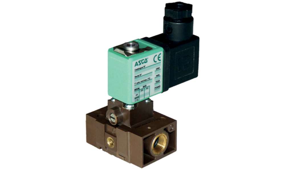 ASCO 10900001.230/50-60, Solenoid Valve , 3 port(s) , NC, 230 V ac, M5