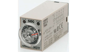 Omron H3Y-2 AC100-120 10S, H3Y-2 Series Plug In Timer Relay, 100 → 120V ac, 8-Contact, 0.5 → 10s, 1-Function