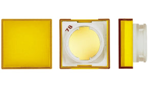 Omron A165L-AY, Yellow Square Push Button Lens for Use with A16 Series LED/Incandescent Lamp Push Button Switch