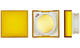 Omron A165L-AY, Yellow Square Push Button Lens for Use with A16 Series LED/Incandescent Lamp Push Button Switch