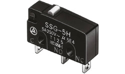 Omron SSG-5P, Pin Plunger Subminiature Micro Switch, PCB Terminal, 5 A @ 125 V ac, SPDT, IP40 - generaltechuae