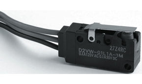 Omron D2VW-5-1M(D)(CHN), Plunger Micro Switch, Pre-wired Terminal, 5 A @ 250 V ac, SPDT, IP67