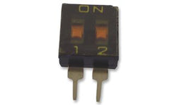 Omron A6T-2102, 2 Way Through Hole DIP Switch DPST - generaltechuae