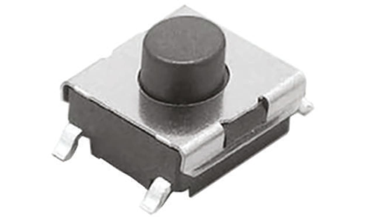 Omron B3FS-1000P, Plunger Tactile Switch, SPST 50 mA @ 24 V dc 0.5mm Through Hole